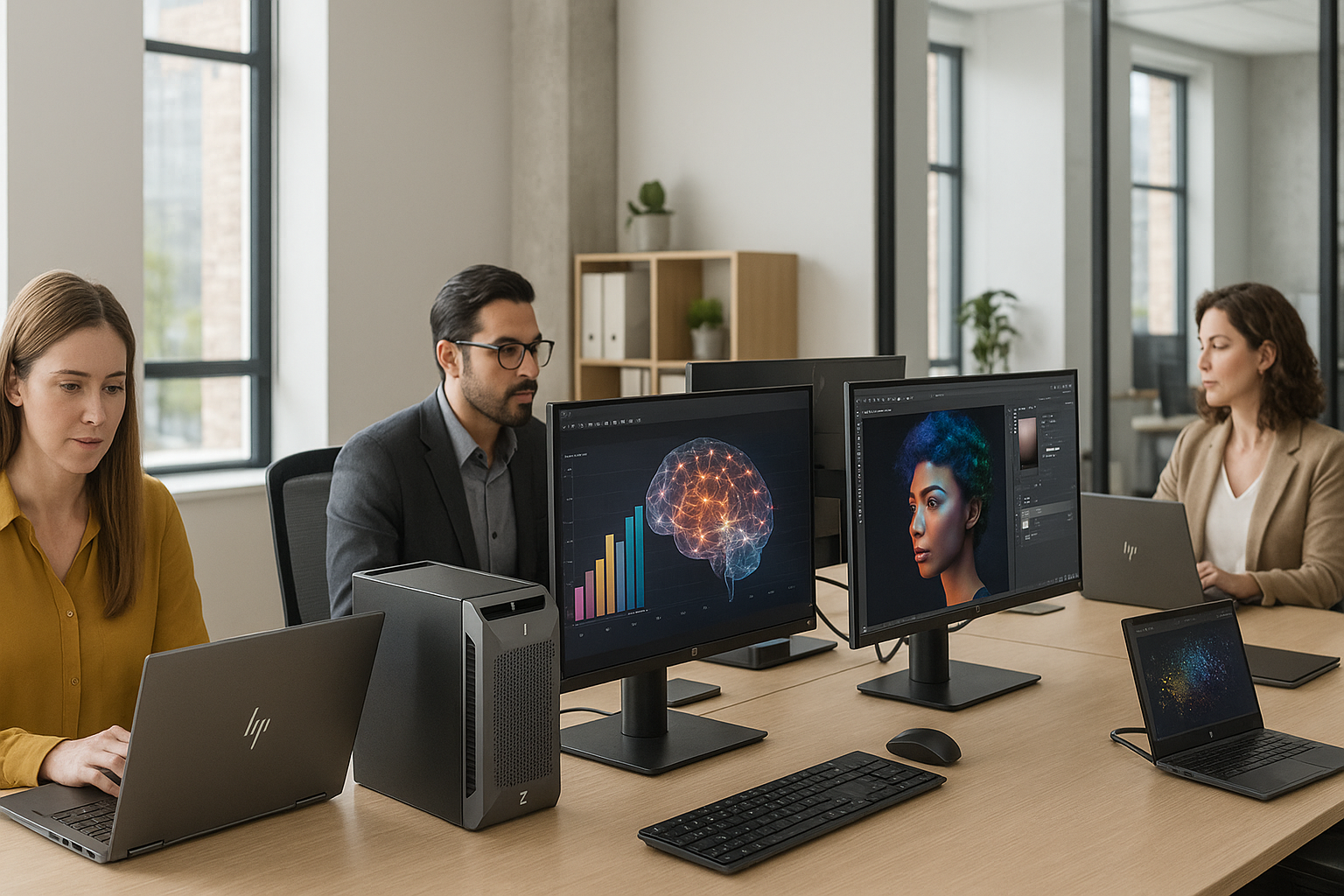 Noleggio workstation HP per grafica e AI